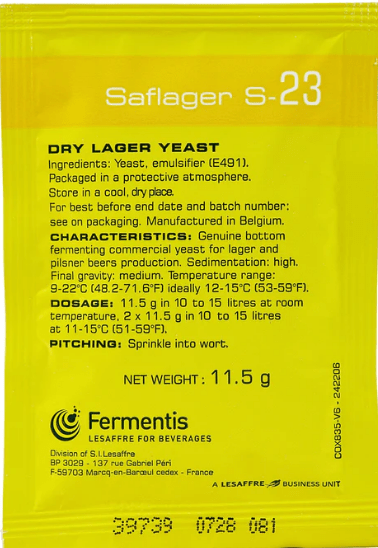 Safaler S-23 lager yeast