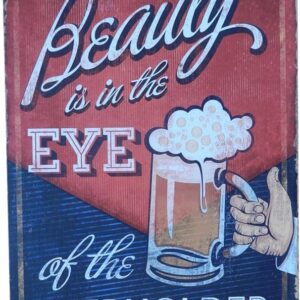 vintage tin beer sign