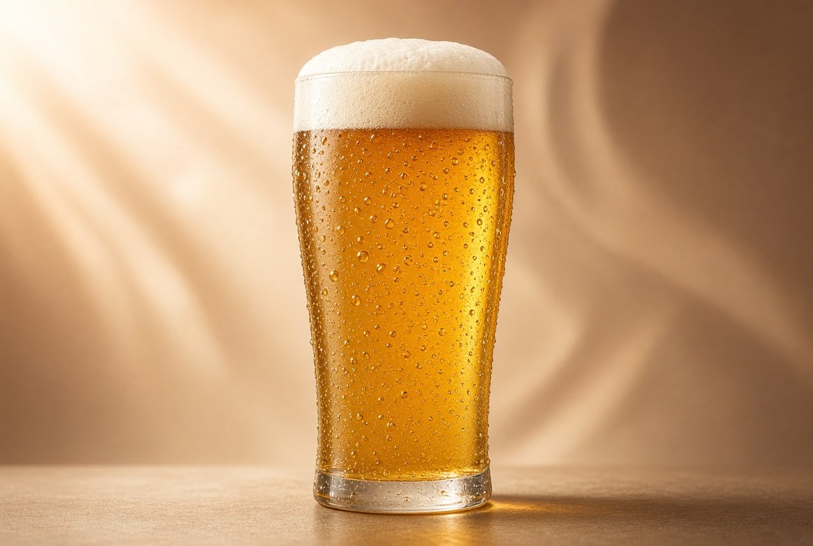 Beer glass illustration