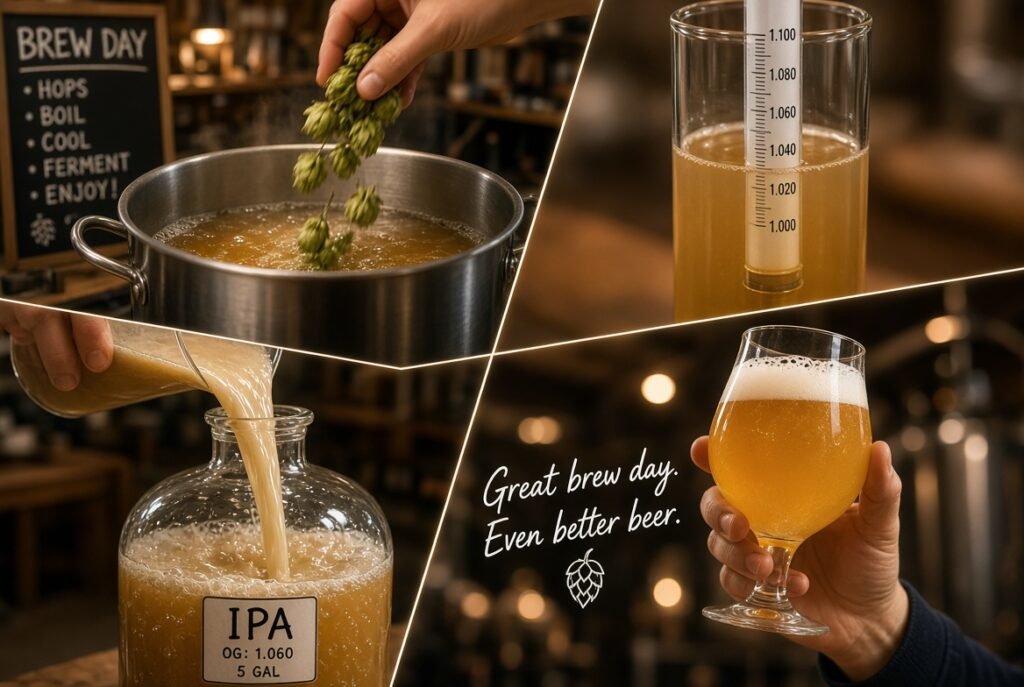 homebrewing montage