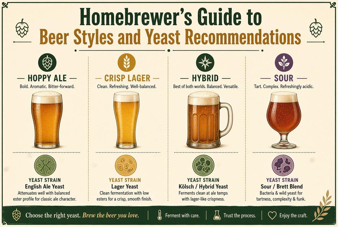 beer yeast infographic